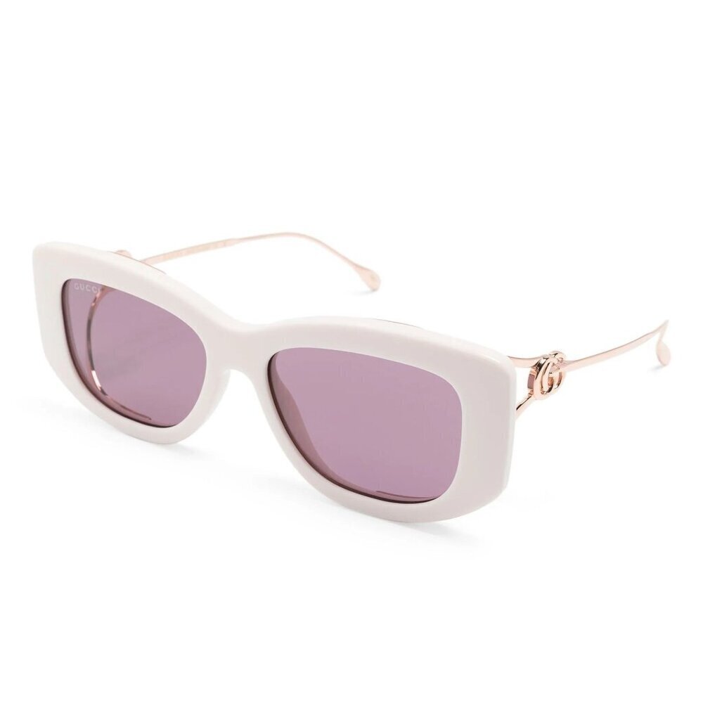 NWT Gucci GG1566S-003 Ivory Cat Eye 55mm Sunglasses